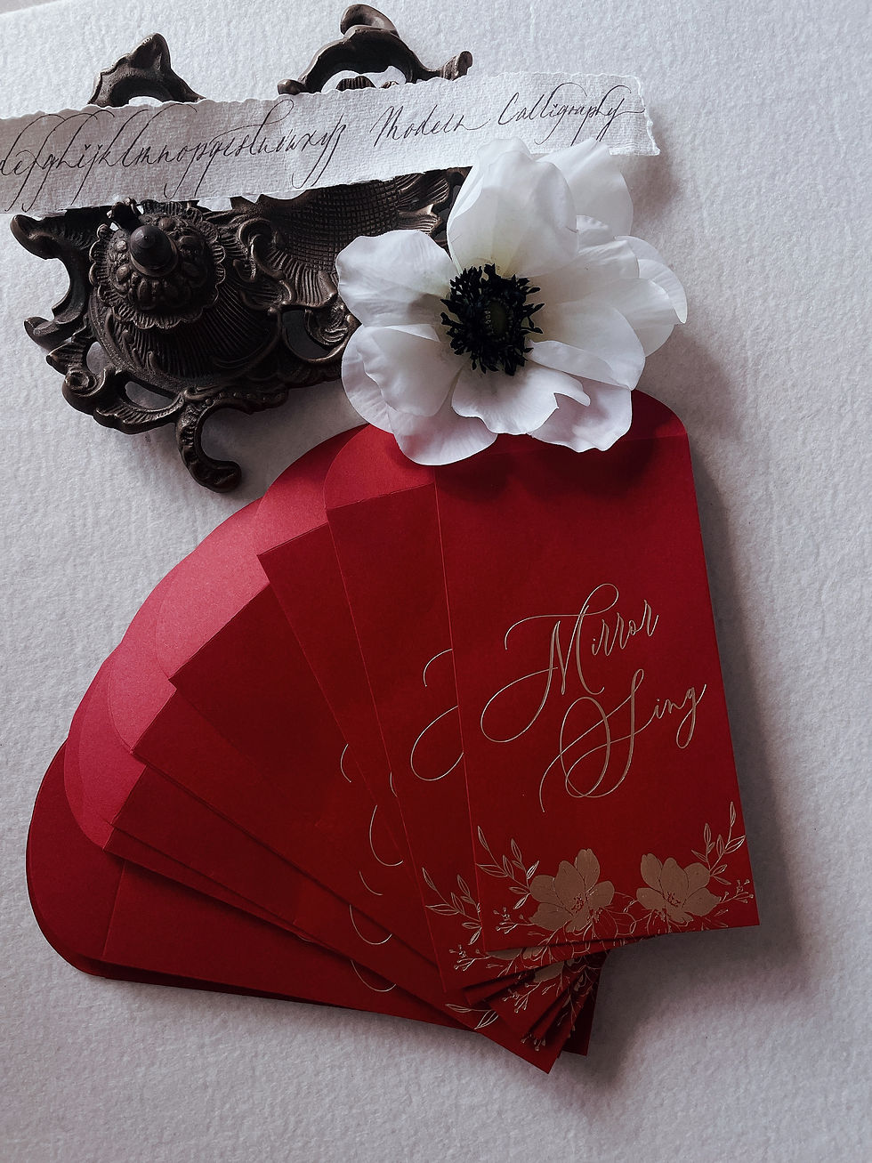 Thumbnail: 燙金婚禮利是封 GOLD FOIL DESIGN WEDDING RED POCKET  客製  ( min 50's)