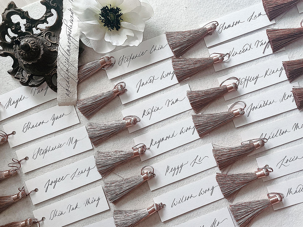 Thumbnail: TASSEL + WEDDING ESCORT CARD (10's pack)