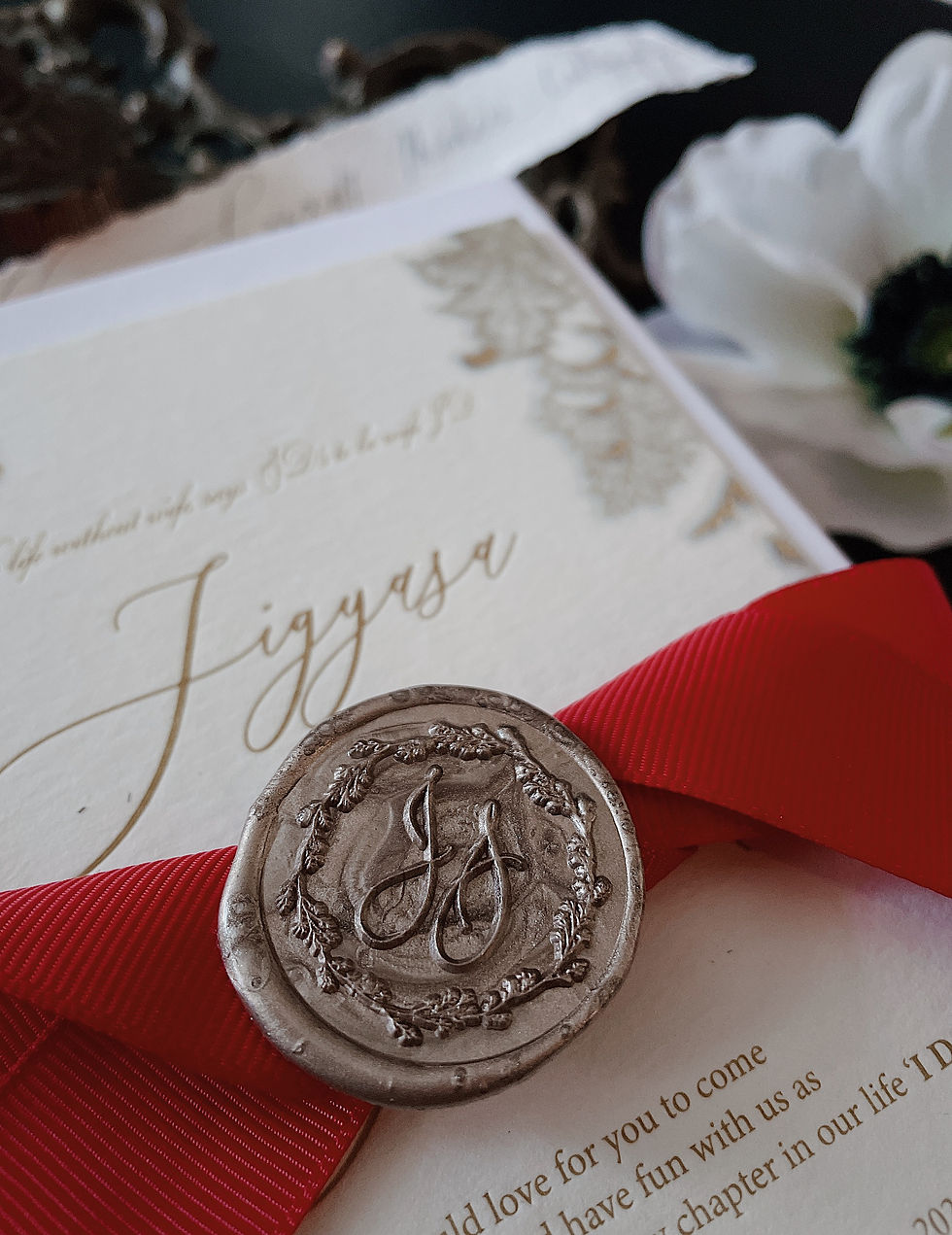 Thumbnail: [GOLDEN] WEDDING INVITATION CARD - MODERN DESIGN  ( MIN 50)