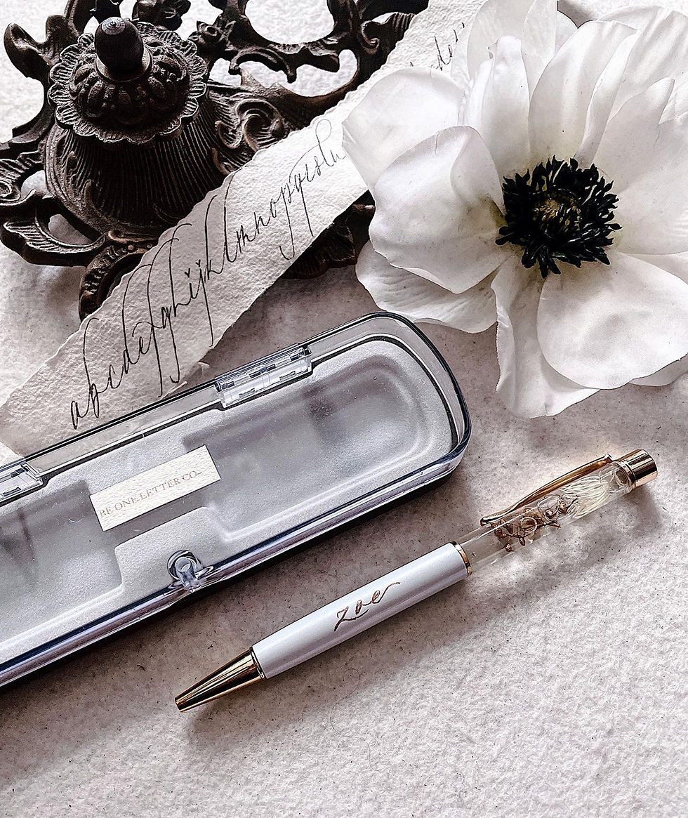 Thumbnail: Engraved Herbarium Pen 人手雕刻 浮游花原子筆