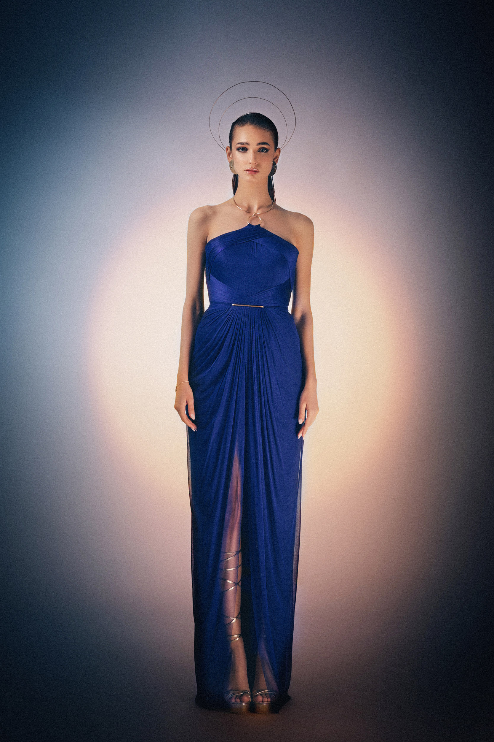 Rochie Clepsidra lungă 100% silk