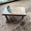 Thumbnail: Random recycled wooden pieces top coffee table