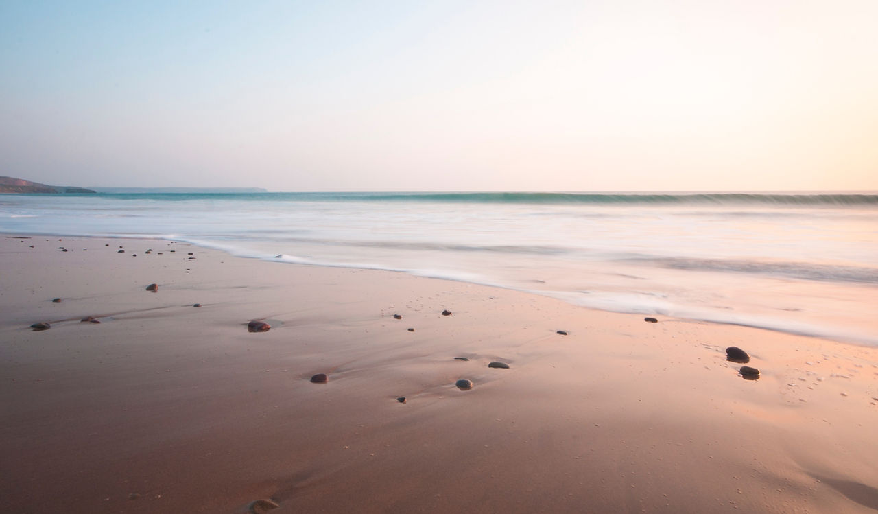 Strand bei Sonnenuntergang