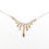 Thumbnail: 1920 Sterling & Paste Fringe Necklace