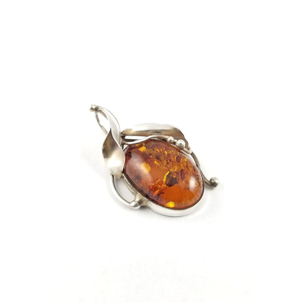 Thumbnail: Vintage Baltic Amber Pendant