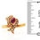 Thumbnail: 18k Italian Ruby & Diamond Bypass Ring