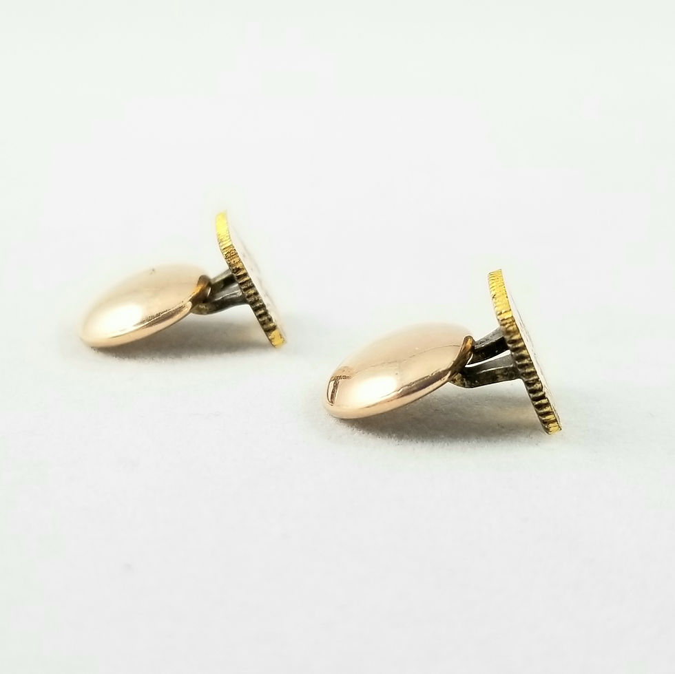 Thumbnail: Victorian 10k Plate Ladies Collar Clips