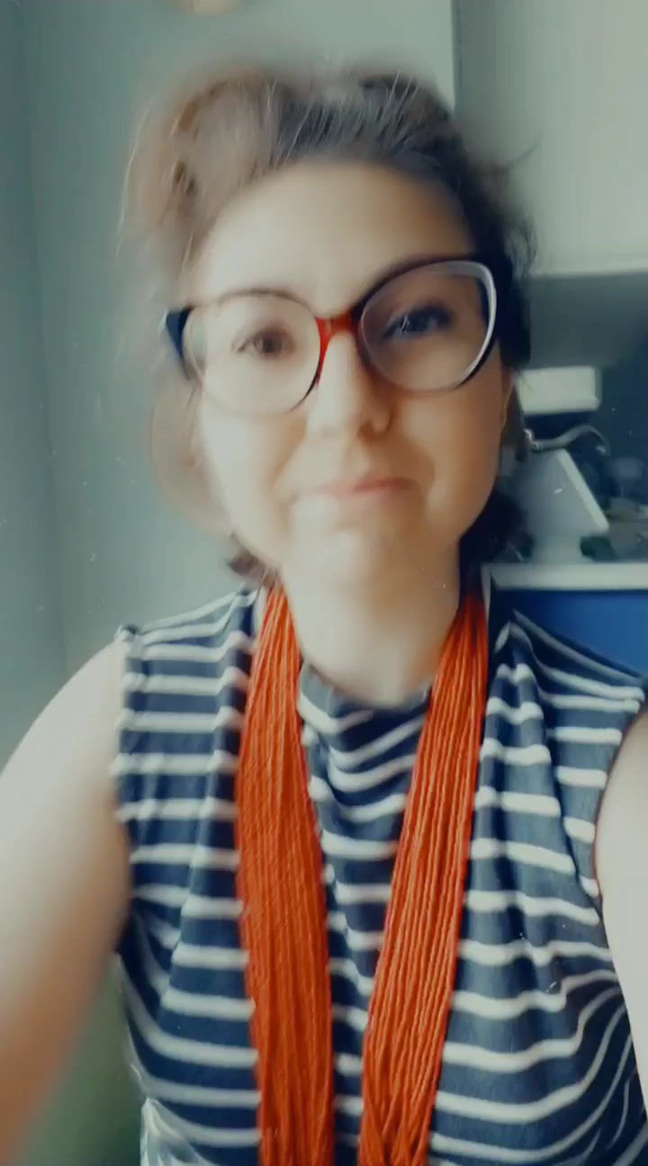 Thumbnail: Navajo 32" Red Glass Bead Necklace