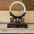 Thumbnail: 1950's Green Banded Agate Bangle & Stand