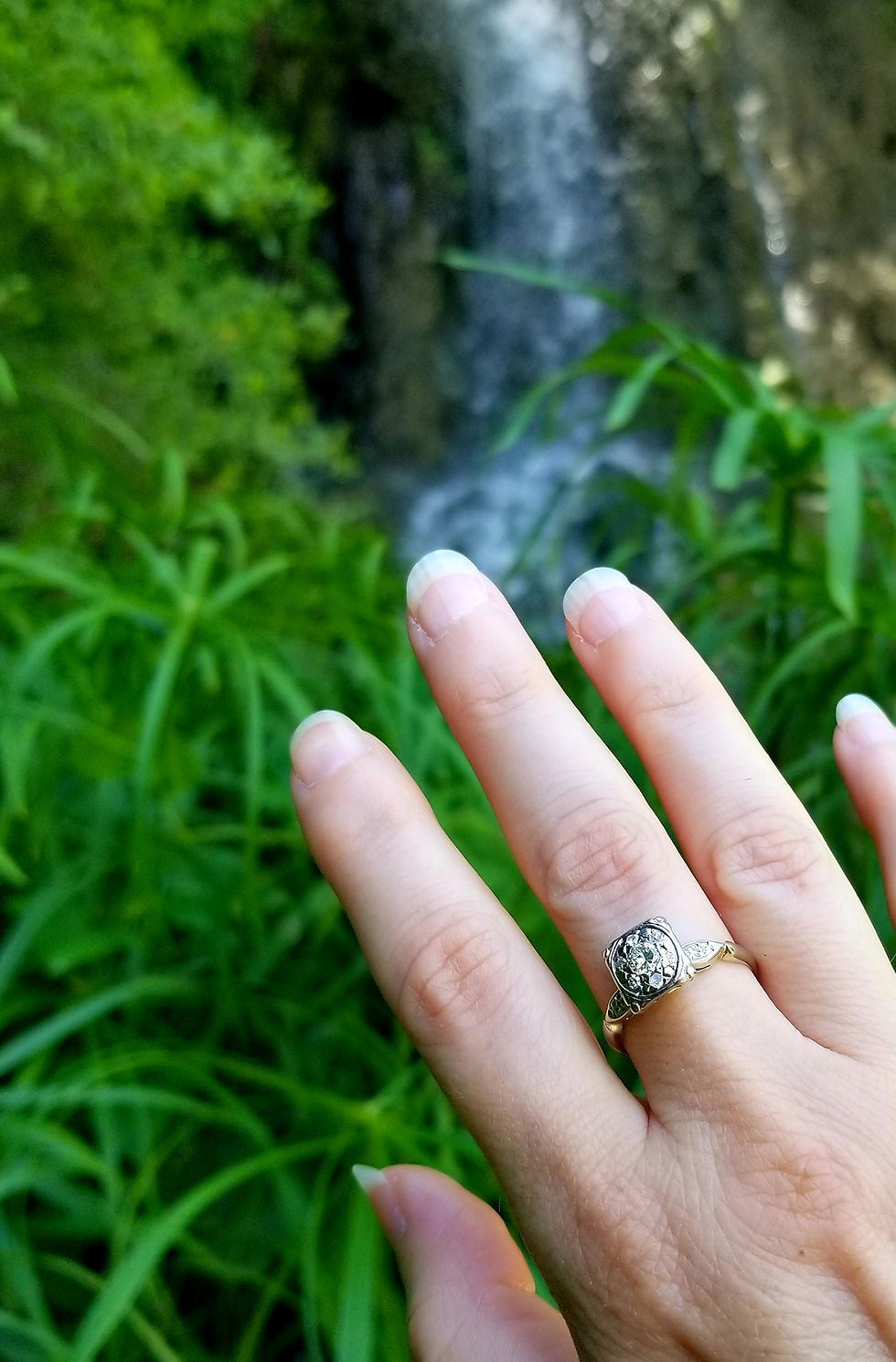 Thumbnail: 14k Art Deco Diamond Ring