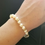 Thumbnail: Vintage 14k Akoya Pearl Bracelet