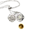 Thumbnail: Silver Tone Floral Locket Necklace