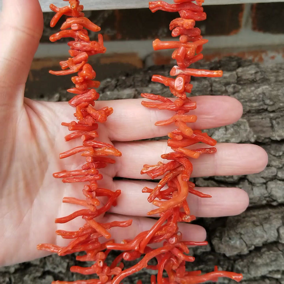 Thumbnail: Vintage Natural Branch Coral Necklace