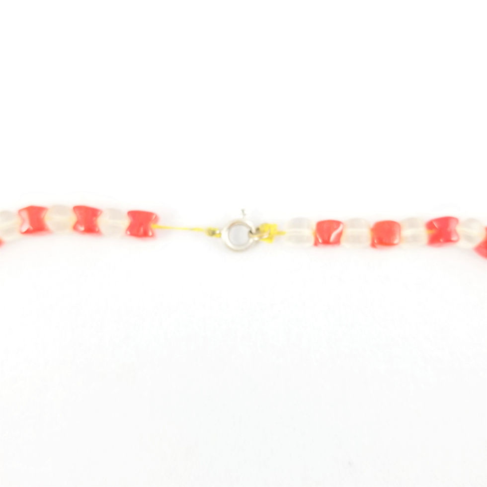 Thumbnail: 1960's Hippie Bead Arrowhead Necklace