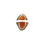 Thumbnail: Large Vintage Sterling Silver & Amber Ring