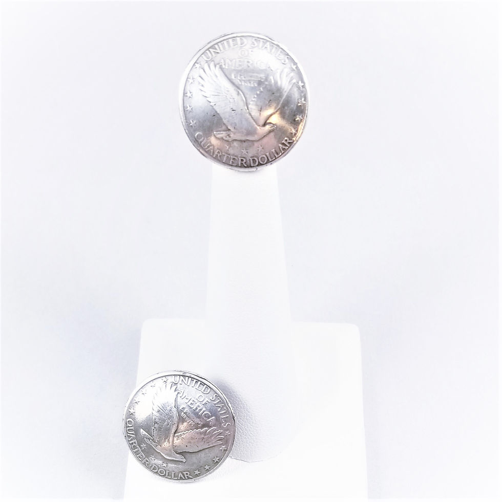 Thumbnail: Vintage Hand Crafted Quarter Button Set