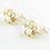 Thumbnail: Pearl Butterfly Earrings 14k Gold Plate
