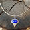 Thumbnail: Sterling Silver & Lapis Collar Pendant Set