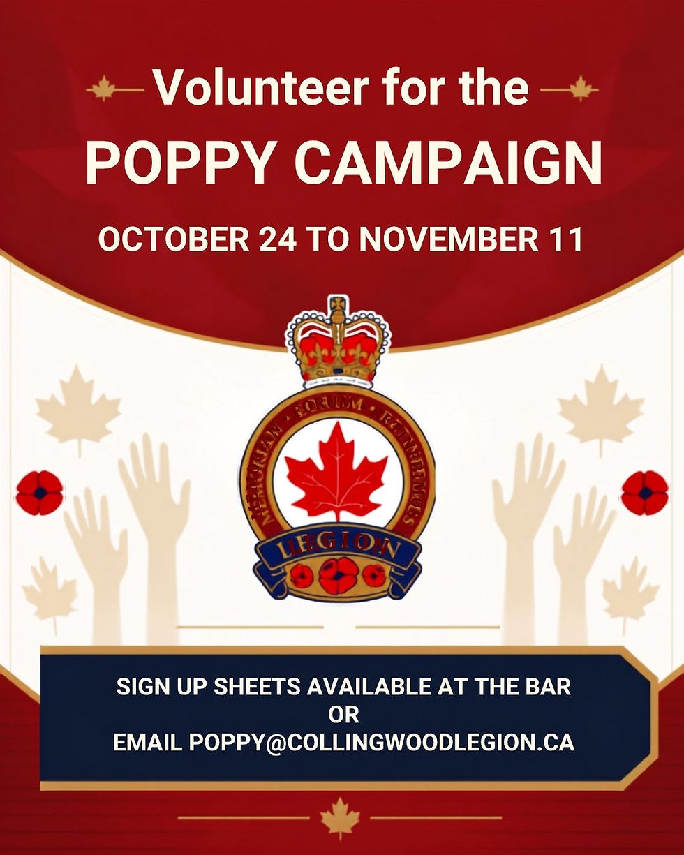 Volunteer for the Poppy Campaign!