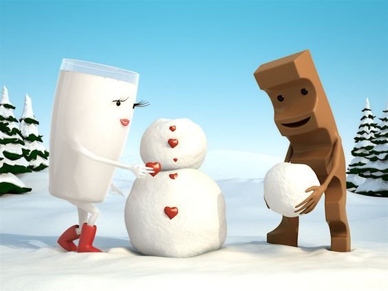 kinder Riegel CGI-Rendering Snow Man
