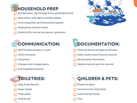 Hurricane Prep Checklist