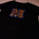 Thumbnail: Women's Black 3/4 Sleeve Milby Alumni Bling Tee