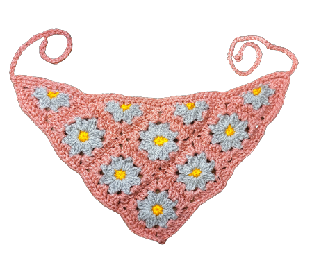 Crochet Daisy Bandana | Wicked Rae's