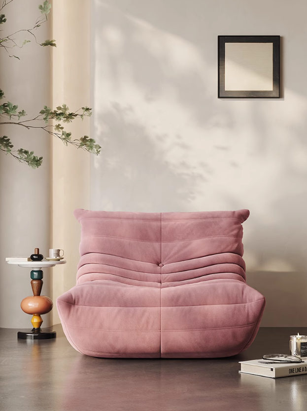 Thumbnail: Caterpillar Togo Sofa (Brushed Matte Velvet) 1-Seater