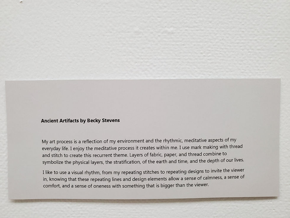Thumbnail: Becky Stevens: "Ancient Artifacts"