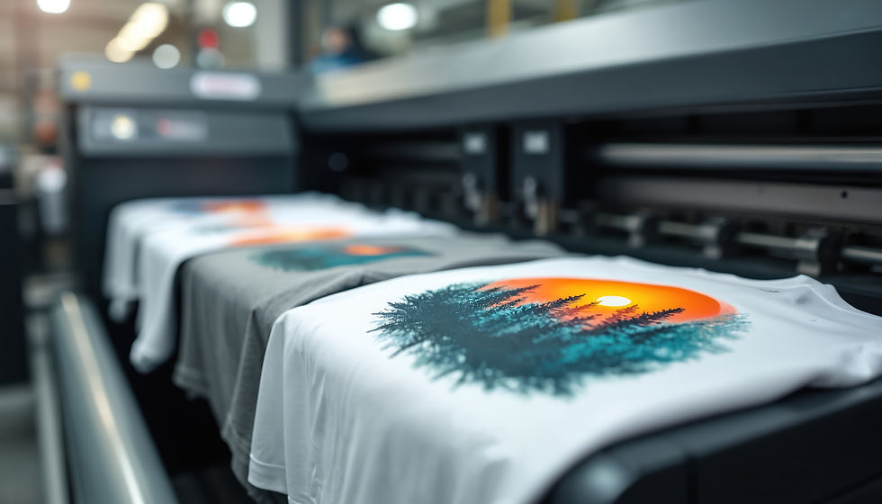 An image of a t-shirt print that was made on a DTF printer showing how vibrant it is