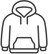 Icon of a hoodie used for a description of custom apparel printing services