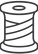 Icon of embroidery thread to describe embroidery services