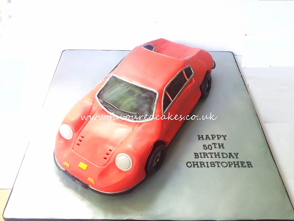 Ferrari Dino 1969-1974 Car Cake