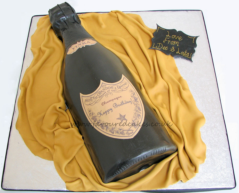 Moet Champagne Bottle Cake