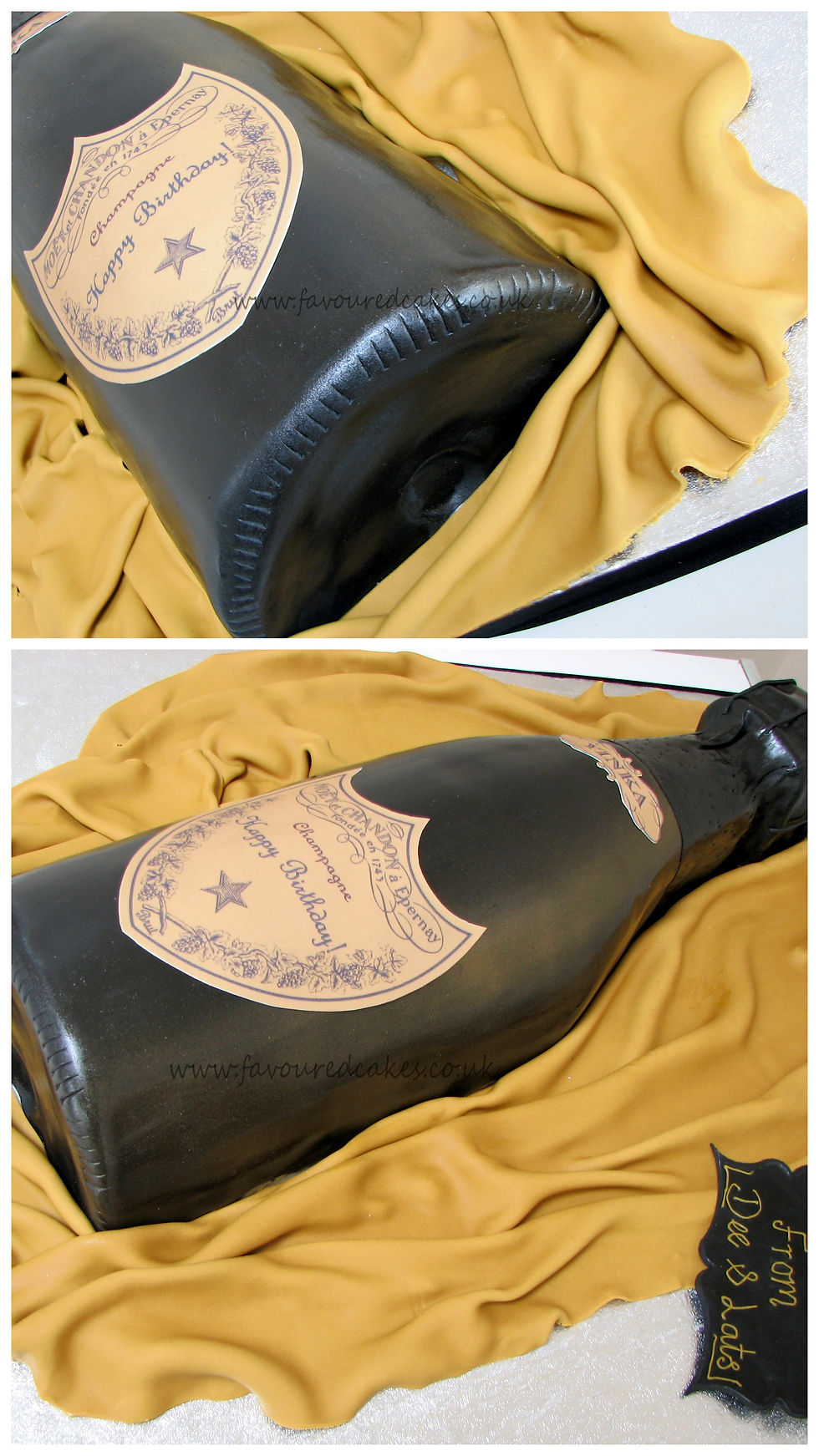 Moet Champagne Bottle Cake