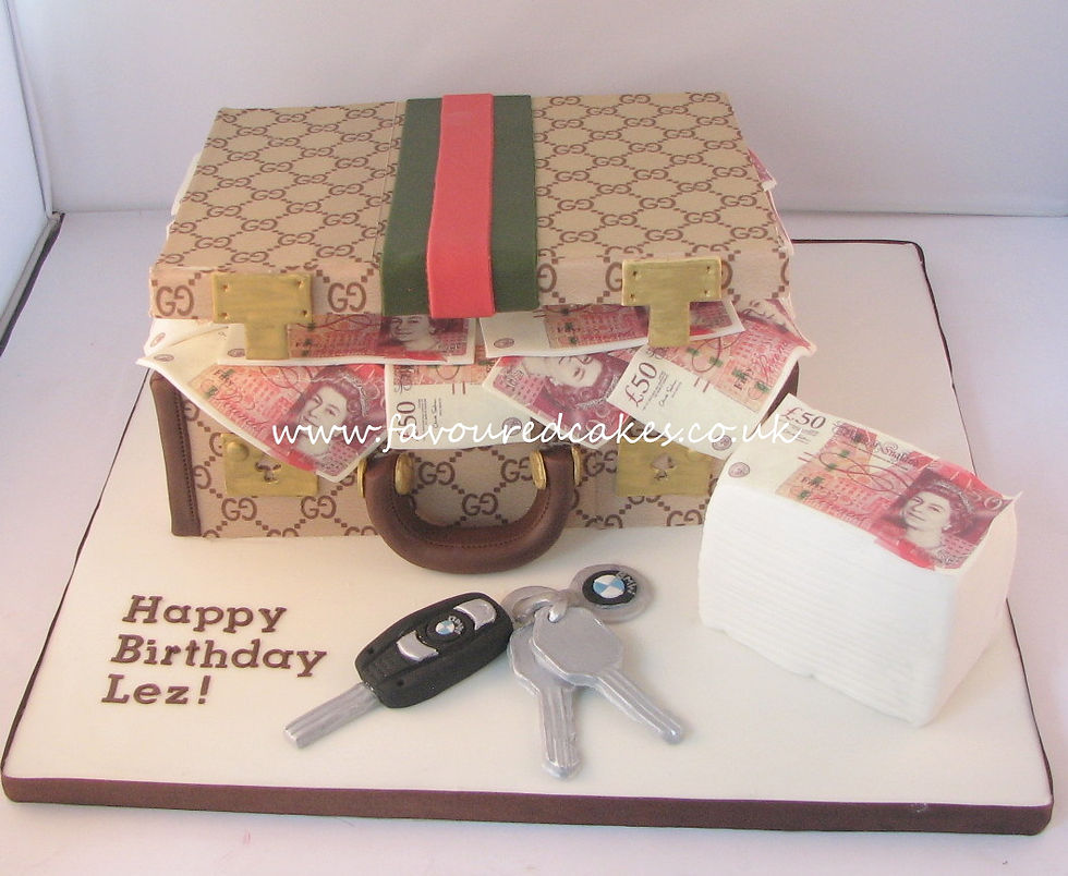 Gucci Suitcase BMW Money Cake