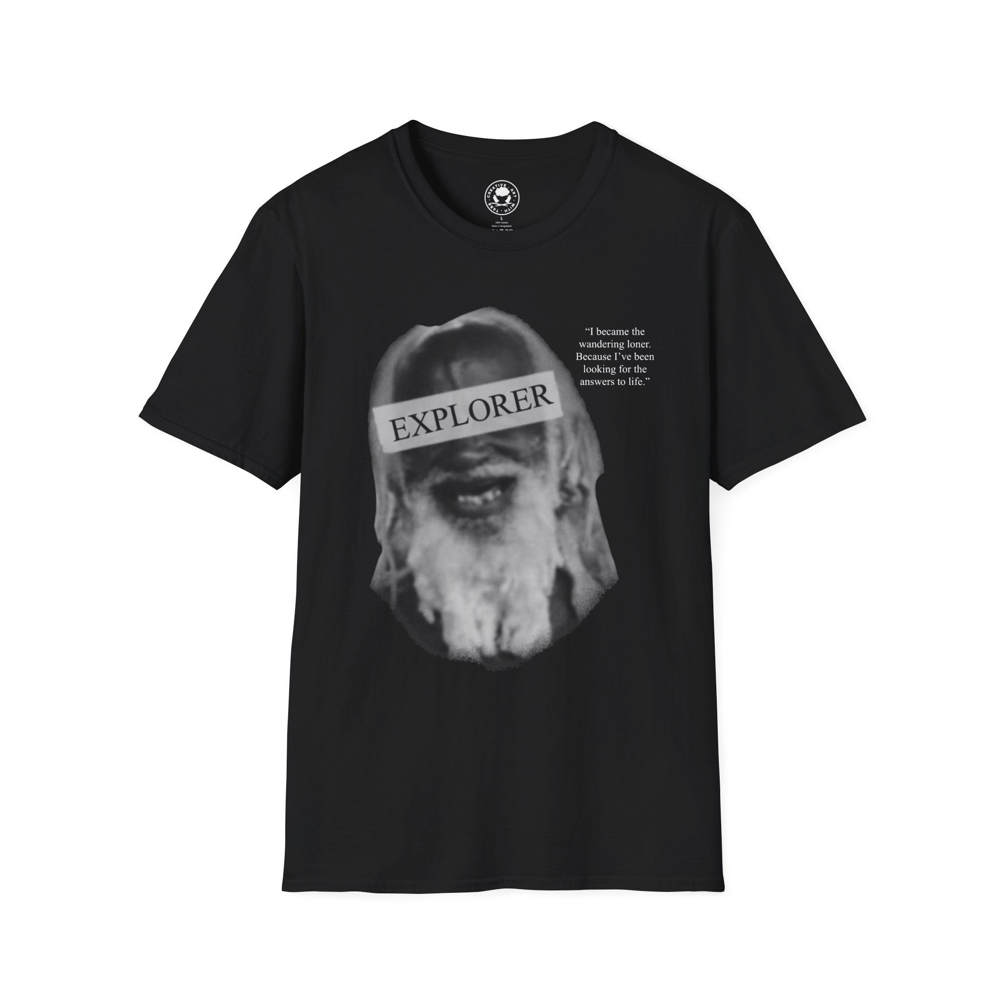 Copy of Explorer Graphic T-Shirt — Vintage Film Face Design with ‘EXPLORER’ Text