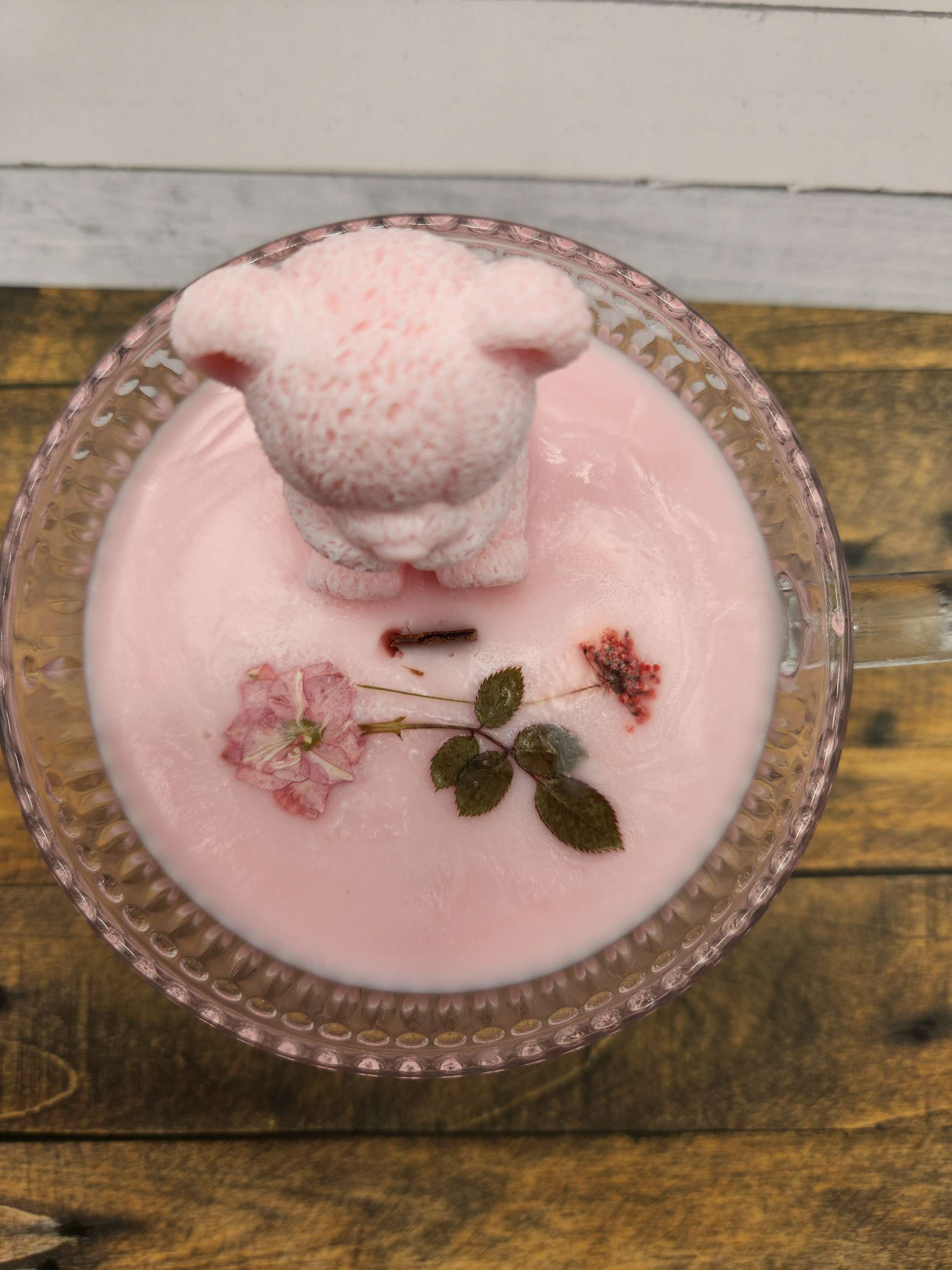 Oh, SWEET Baby Girl Candle w/Teddy Bear 14oz

