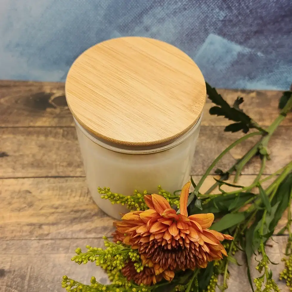 Thumbnail: Lavender  + Lemonade  with Daisies - 2 wick