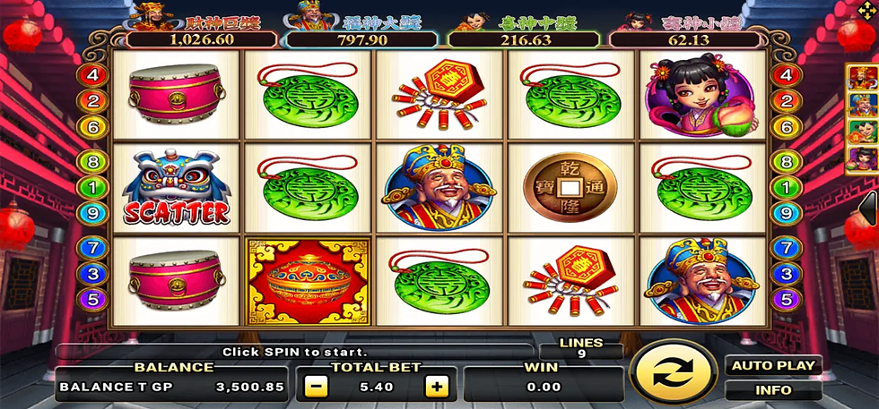 Lucky God Progressive สล็อต Joker