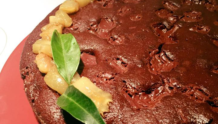 Torta pere e cioccolato