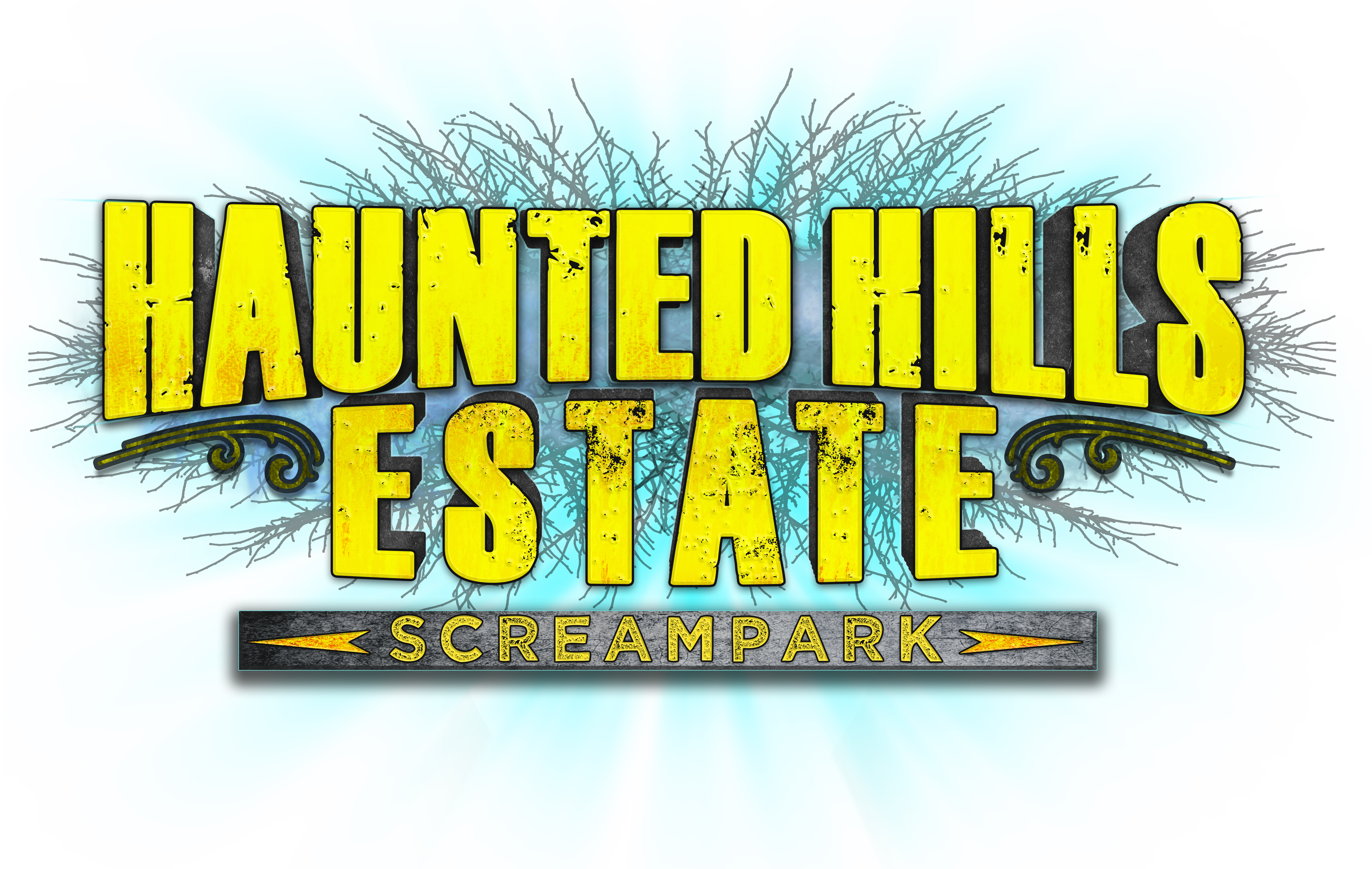 Haunted Hills Estate Scream Park logo
