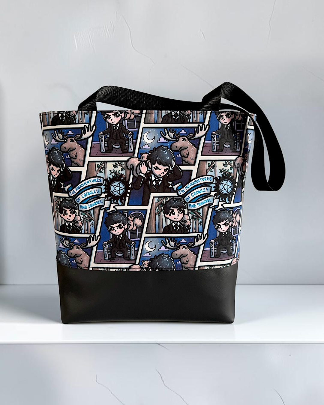 Crowley and Squirrel Tote Bag