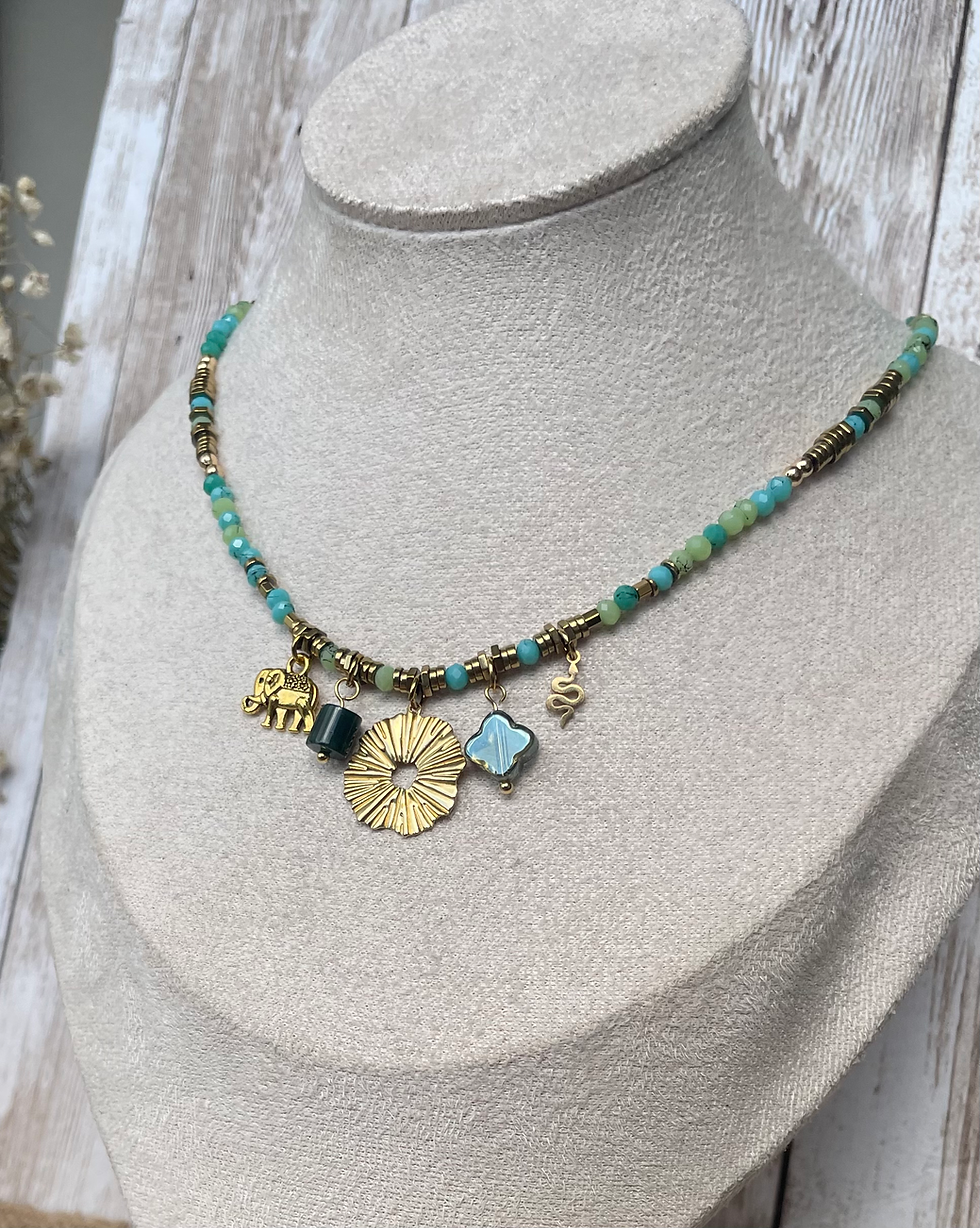 Miniature : Collier à breloques « Angélique »