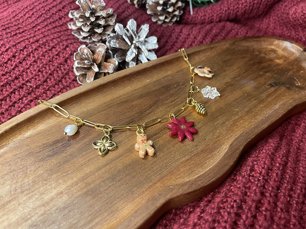 Miniature : Collier à breloques « Neige »