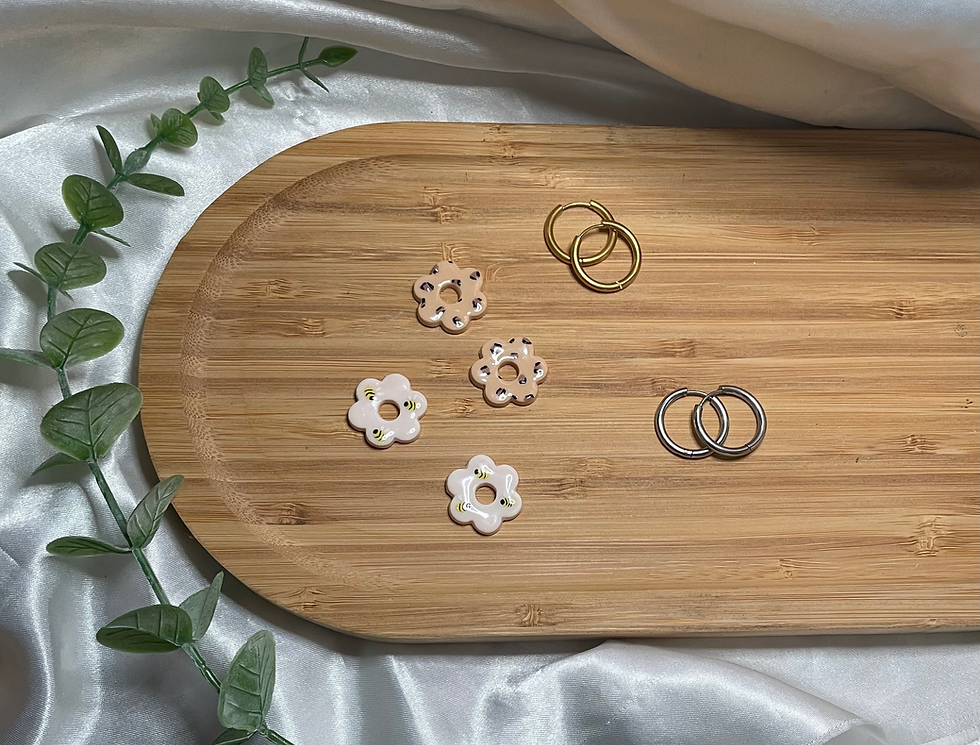 Boucles d’oreilles « Iris », thème animaux .