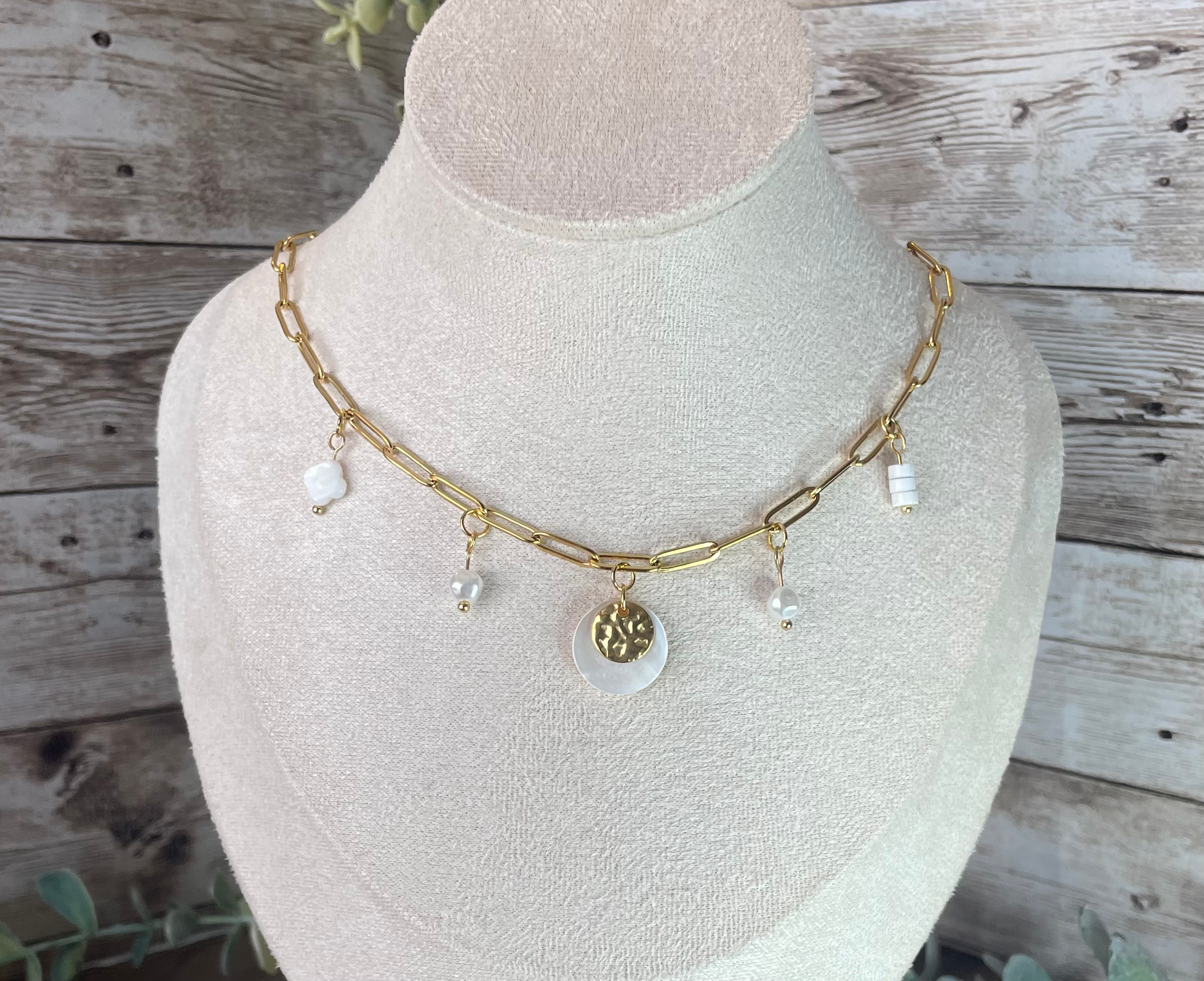 Collier à breloques « Athéna »