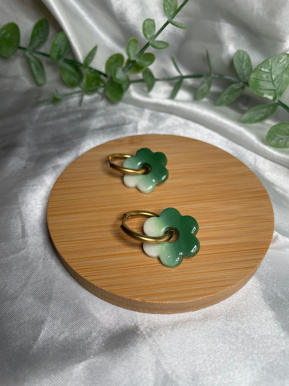 Miniature : Boucles d’oreilles « Iris », dégradées.