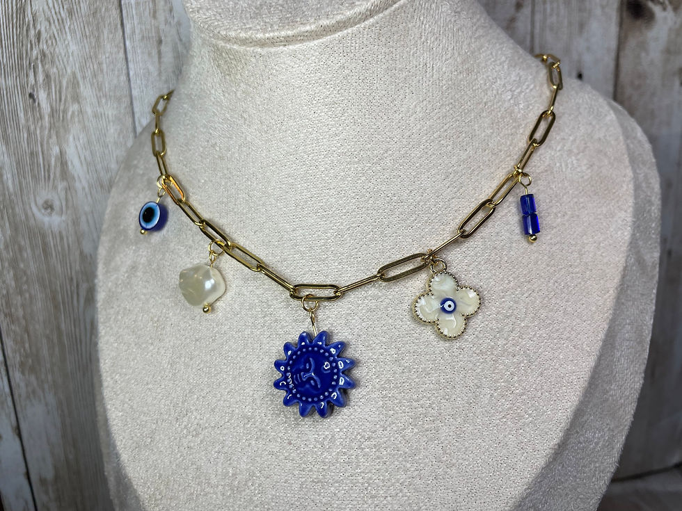 Miniature : Collier à breloques « Santorini »