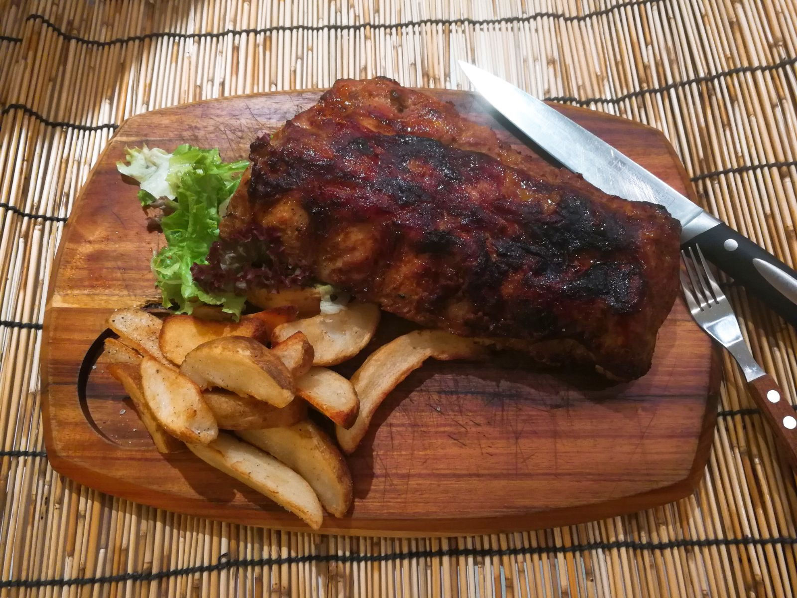 醬燒美國豬仔骨伴薯角